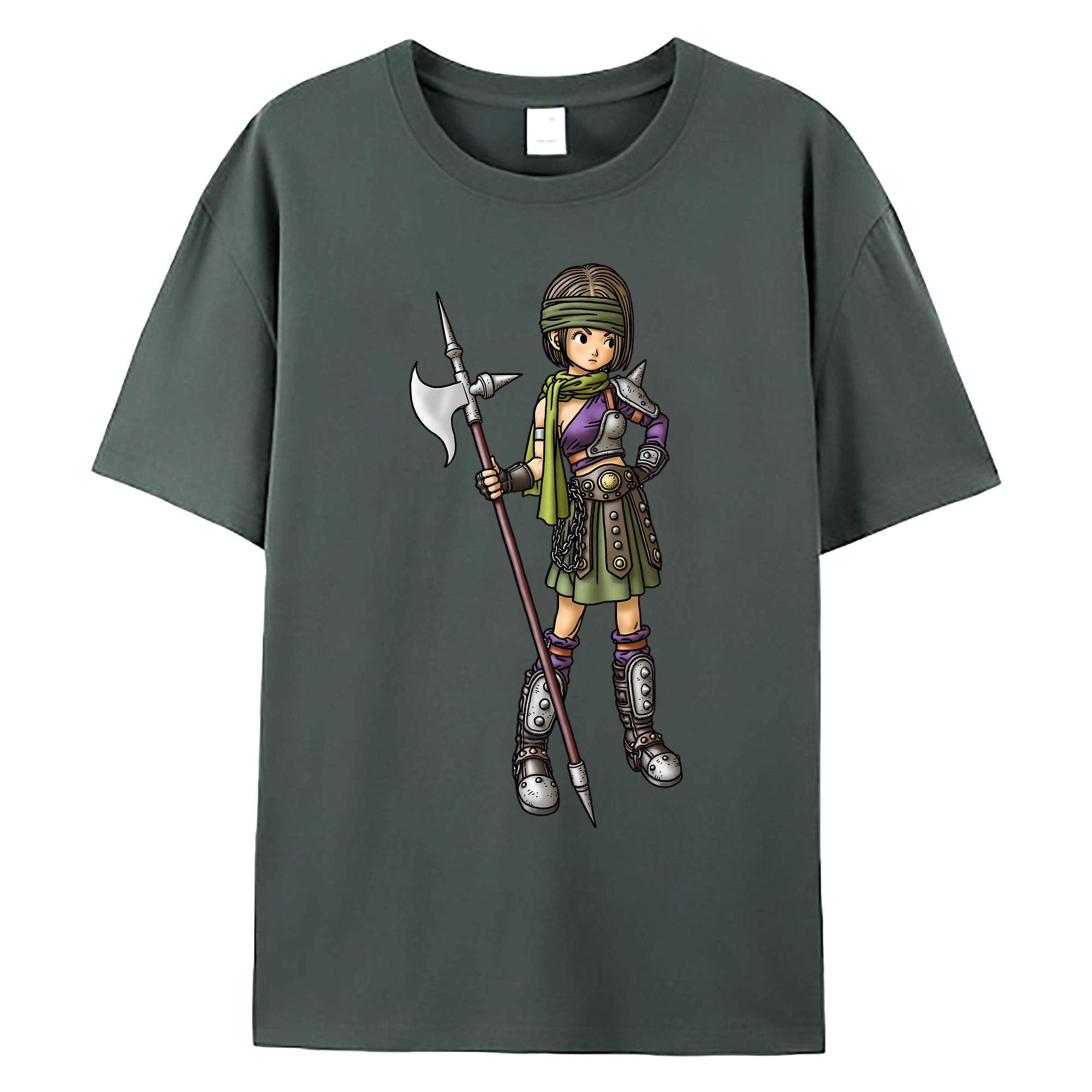 （画像用） ドラゴンクエスト Doragon Kuesuto Dragon Quest 綿100％ メンズ半袖Tシャツ｜肌触りやわらか＆通気性